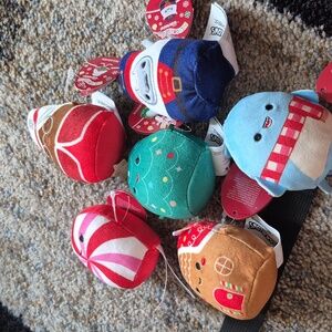 Squishmallows Festive Mini Plush Set - Blue, Red, Brown